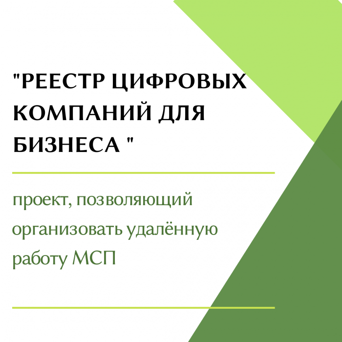 Новый цифровой проект-новые решения для бизнеса