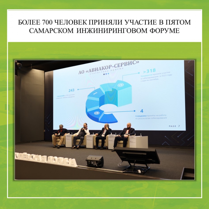 БОЛЕЕ 700 ЧЕЛОВЕК ПРИНЯЛИ УЧАСТИЕ В ПЯТОМ САМАРСКОМ ИНЖИНИРИНГОВОМ ФОРУМЕ