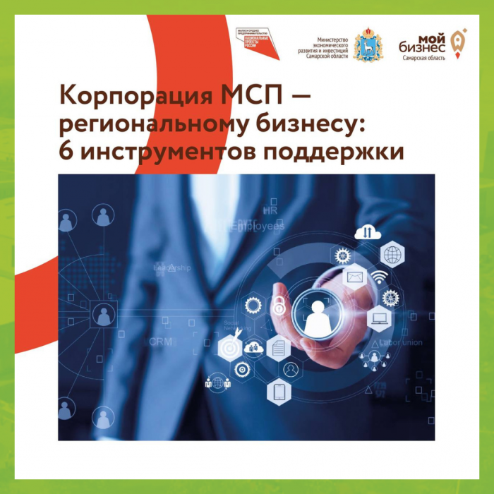 КОРПОРАЦИЯ МСП - РЕГИОНАЛЬНОМУ БИЗНЕСУ 6 ИНСТРУМЕНТОВ ПОДДЕРЖКИ