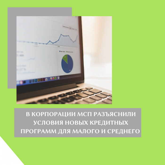 В КОРПОРАЦИИ МСП РАЗЪЯСНИЛИ УСЛОВИЯ НОВЫХ КРЕДИТНЫХ ПРОГРАММ ДЛЯ МАЛОГО И СРЕДНЕГО